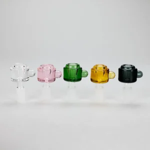 14mm Colourful Crystal Chunky Glass Bowl w/ Handle