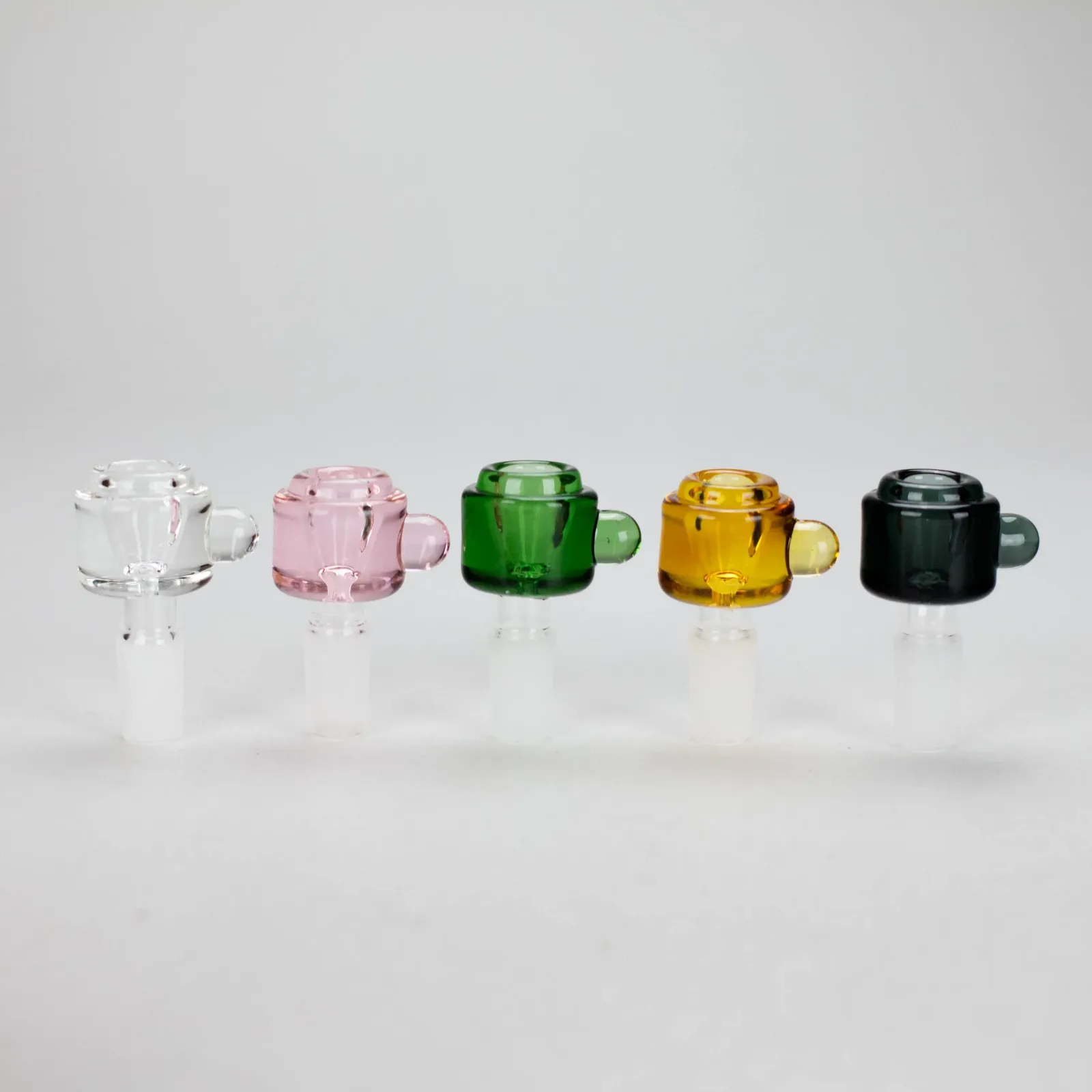 14mm Colourful Crystal Chunky Glass Bowl w/ Handle