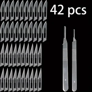 42pcs Carbon Steel Industrial Carving Knife Set