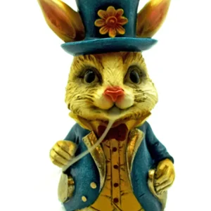 Alice in Wonderland Rabbit Backflow Cone Incense Burner 6.25”