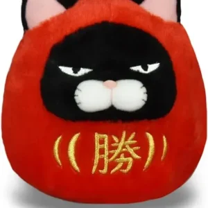 Amuse Higeman Ju Fukuderuma Black Beans Plush Figure, Embroidery