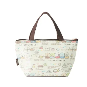 Asahi Koyo Sumikko Gurashi Beige Cooler Bag 16x28x10cm with Ice Pack Pocket