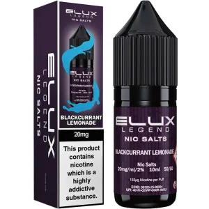 Blackcurrant lemonade ELUX Legend nic salts e-liquid 10ml