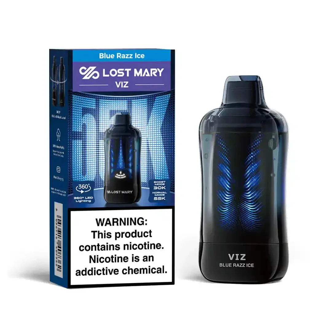 Blue Razz Ice - Lost Mary VIZ 55k Disposable Vape