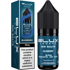Blueberry ELUX Legend nic salts e-liquid 10ml