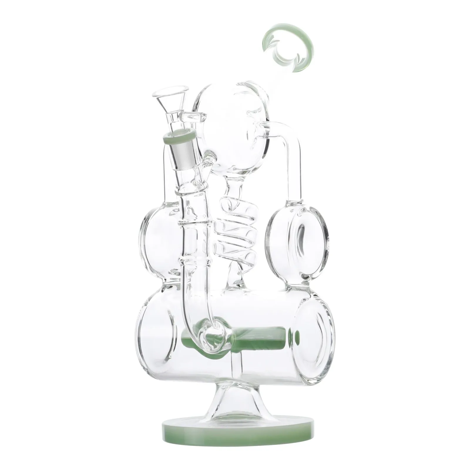 Coiled Inline Percolator Bong - 13in