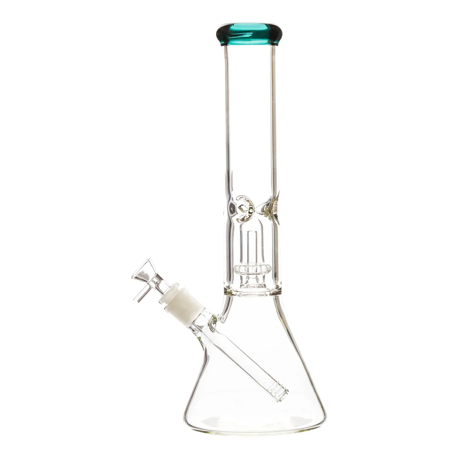 Color Tip Perc Bong - 14in - Image 2