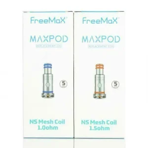 Freemax Maxpod NS Mesh Coil 1.0ohm & 1.5ohm E-Cigarette 5x Replacement Vape Coil