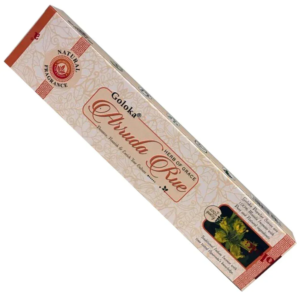 Goloka – Arruda Rue 9″ Incense Sticks (15g)