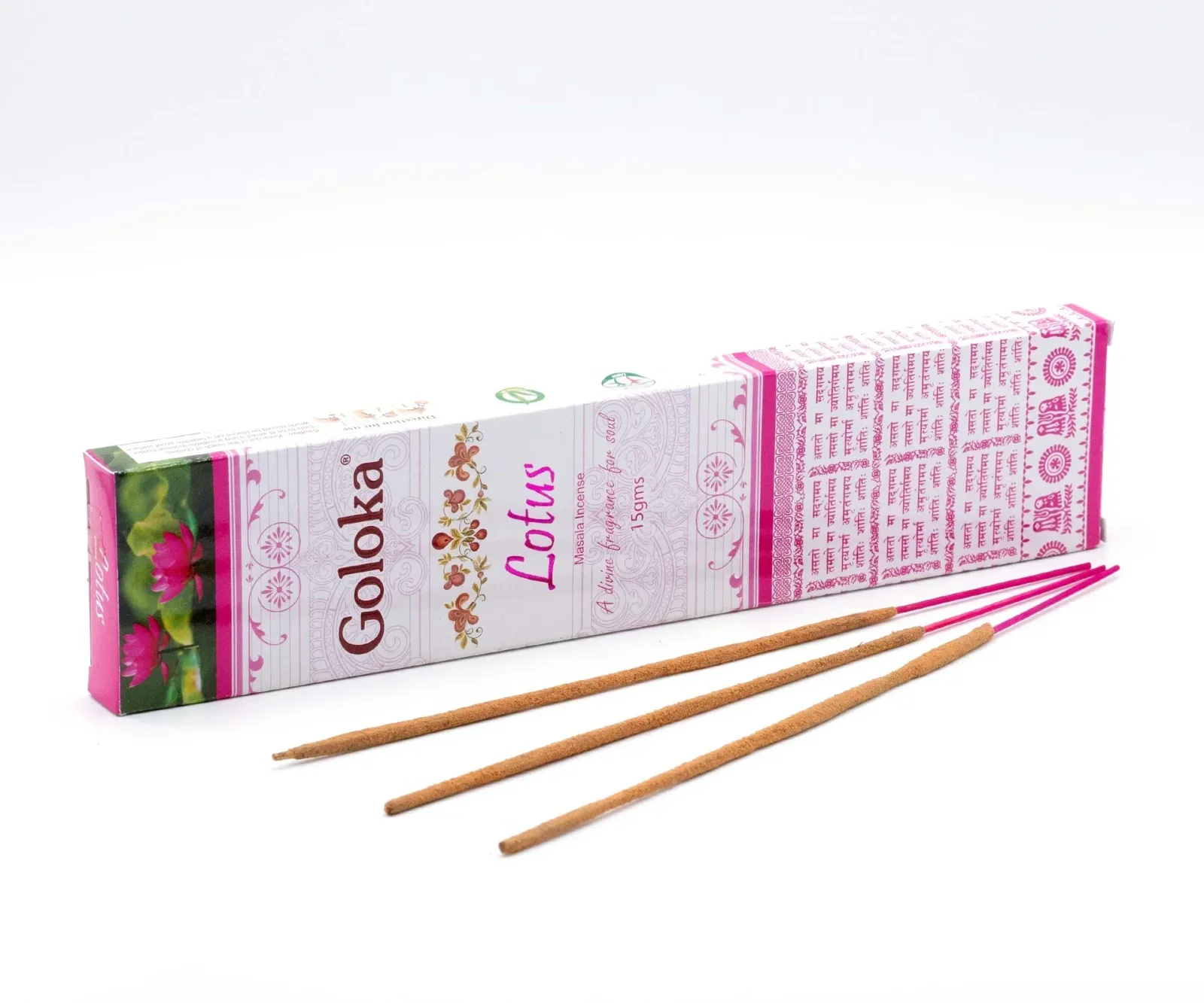 Goloka – Lotus 9″ Incense Sticks (15g)