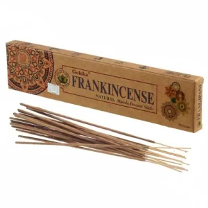 Goloka Organika – Frankincense 9″ Incense Sticks (15g)