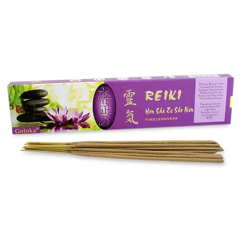 Goloka – Reiki Hon Sha Ze Sho Nem (Timelessness) 9″ Incense Sticks (15g)