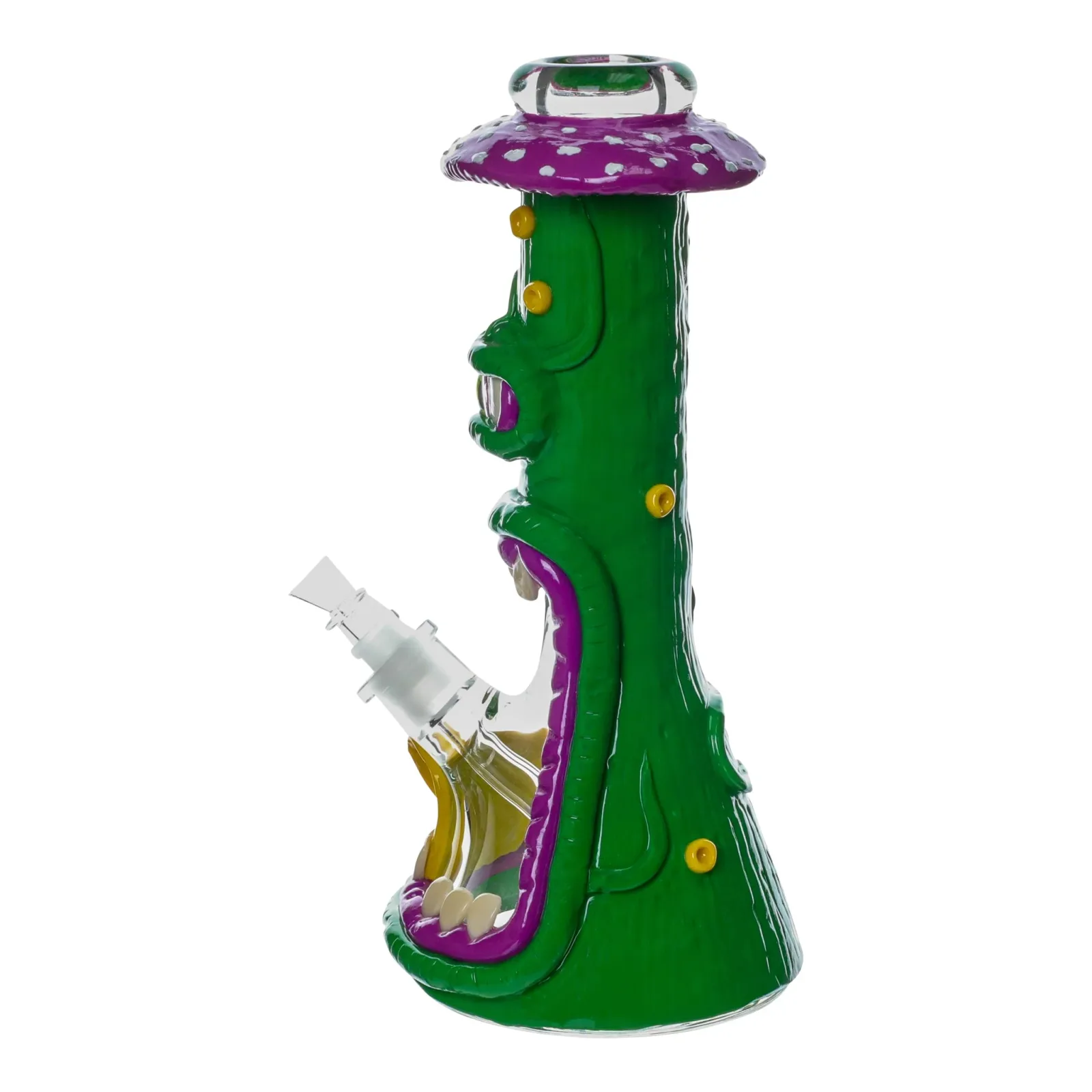 Green Eyed Toadstool Monster Bong - 13in - Image 2