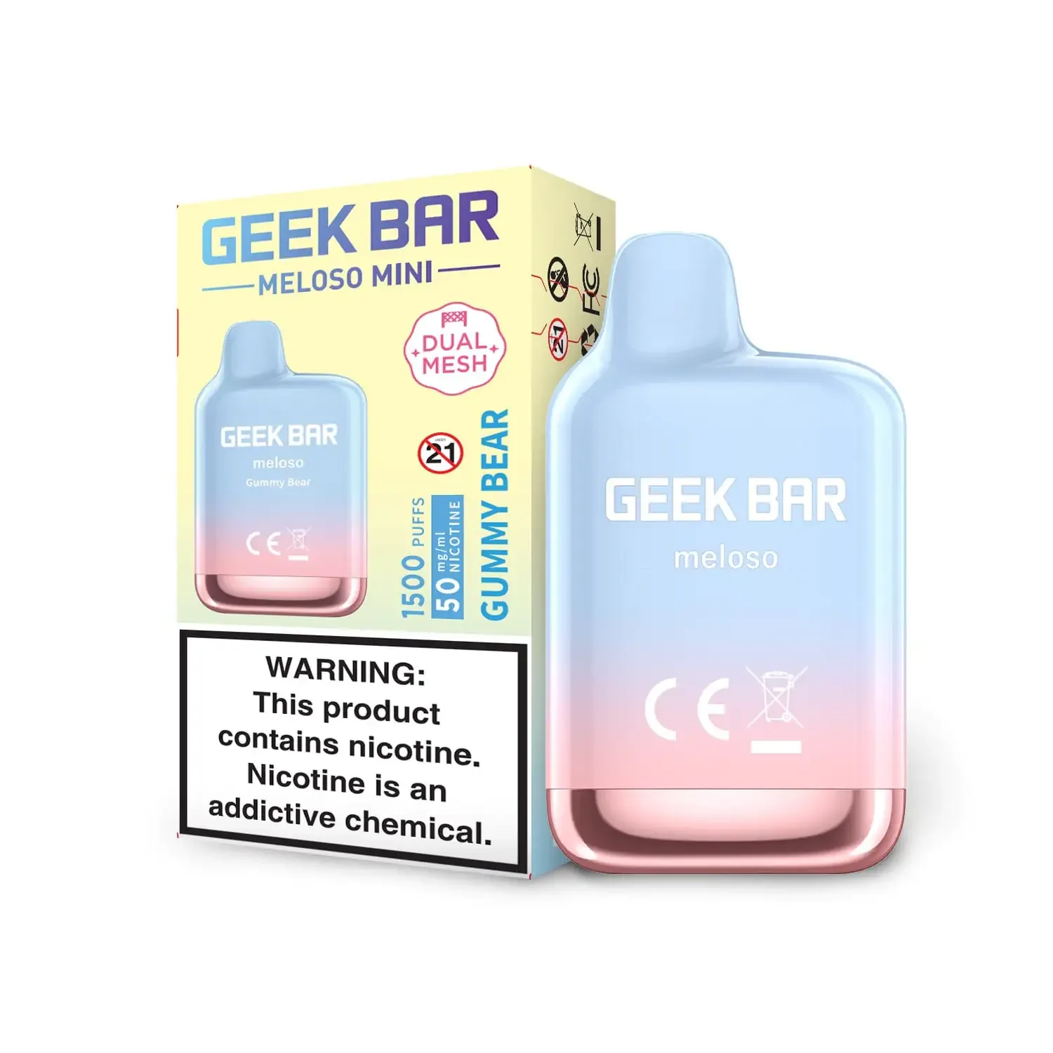 Gummy Bear - Geek Bar Meloso Mini 1500 Disposable Vape