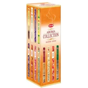 HEM - 9" Aroma Collection Square Pack Incense 125 Sticks