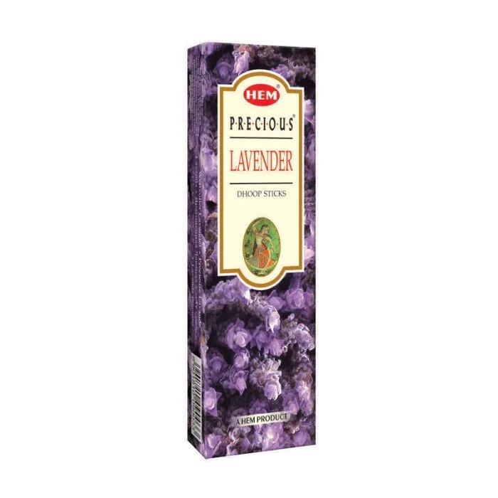 HEM - Precious Lavender Dhoop Sticks – 14 Sticks, 25g, 4"