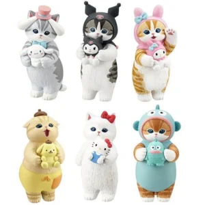 Kitan Club Mofusand Sanrio Character Narikiri Figure Set Capsule Toy Japan