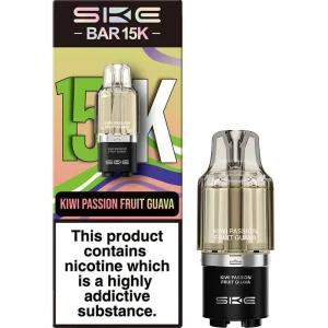 Kiwi passion fruit guava SKE Bar 15K pod & refill 12ml