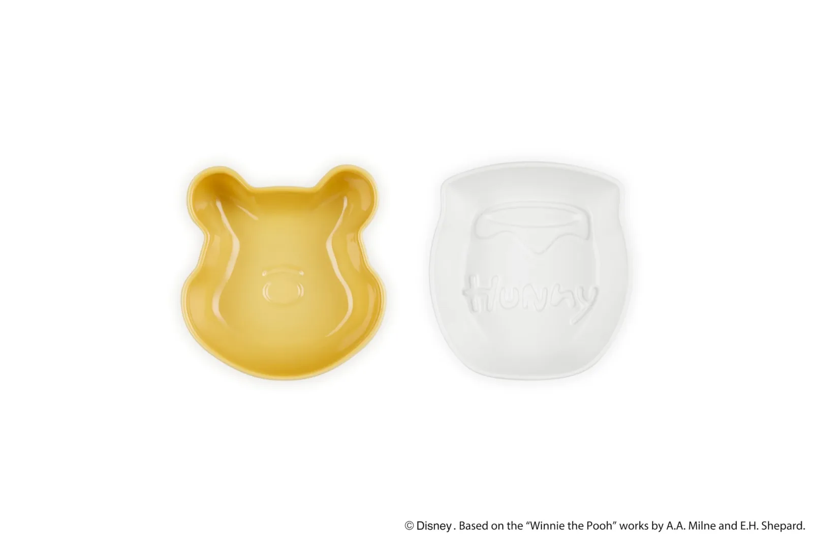 Le Creuset Disney Winnie The Pooh Mini Dish Set Cotton Quince Yellow Safe - Image 2