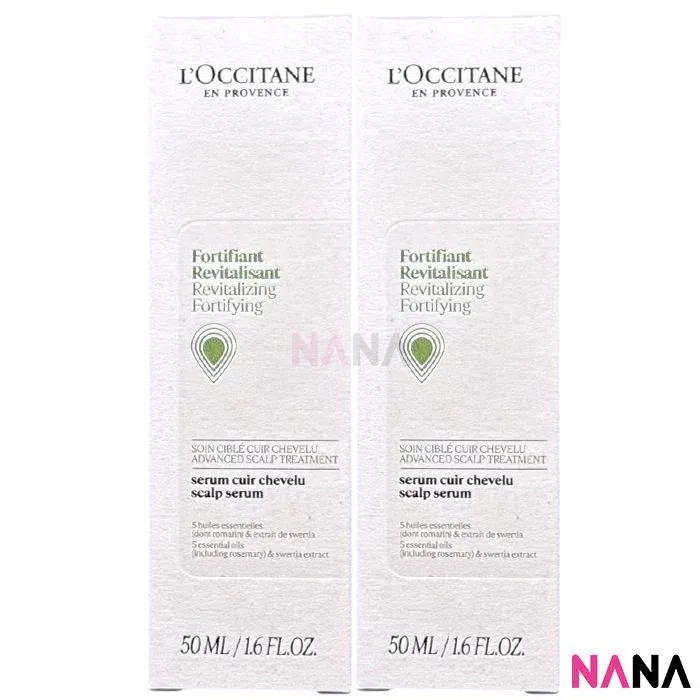 L'OCCITANE Revitalizing Fortifying Advanced Scalp Treatment 50ml x2
