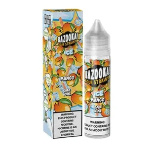 Mango Ice Candy By Bazooka Sour Straws 60ML
