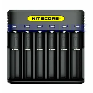 Nitecore Q6 eCig Battery Charger for 18650, 20700, 21700, 26650 & CR123A Batteries