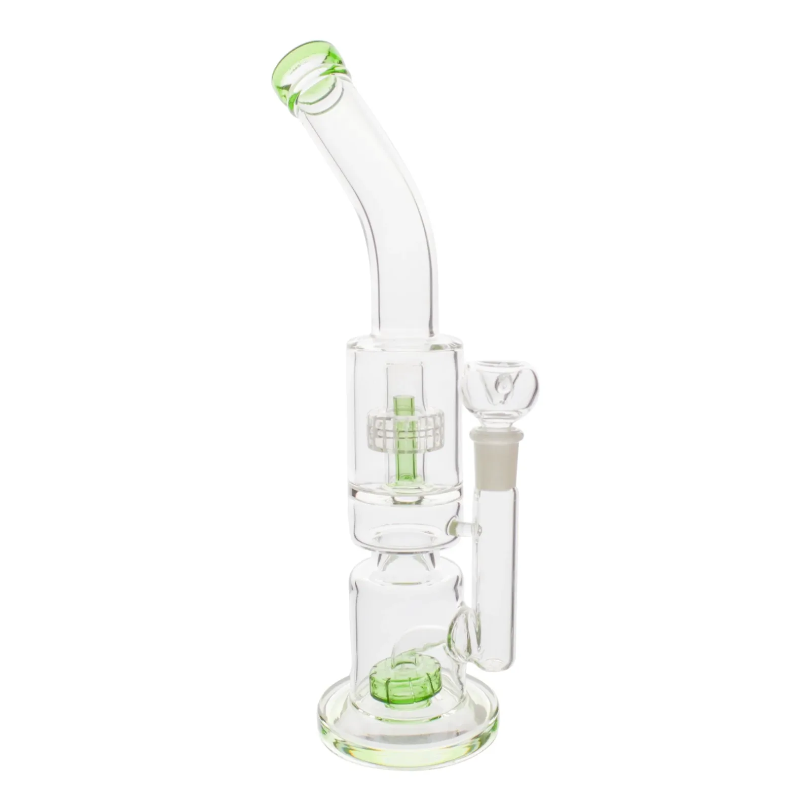 Notched Dual Matrix percolator Bong - 12 inches water bong - Image 2
