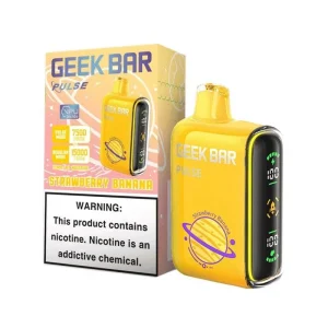 Geek Bar Pulse 15000 Disposable Vape (5%, 15000 Puffs) - Strawberry Banana'