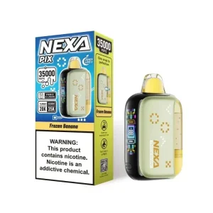 VOOPOO NEXA PIX 35K Disposable Vape (5%, 35000 Puffs) - Frozen Banana