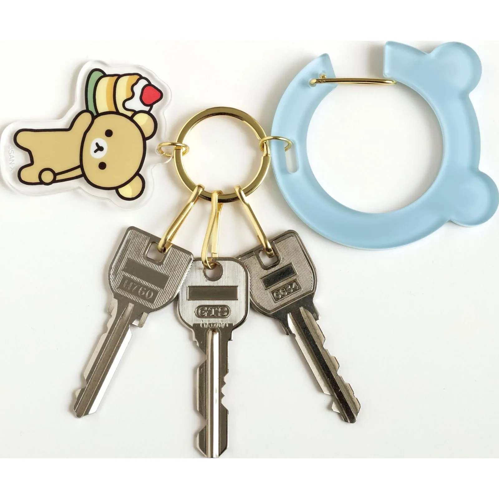 San-X Rilakkuma Carabiner Key Charm Ab24601 Portable Keychain Accessory - Image 2