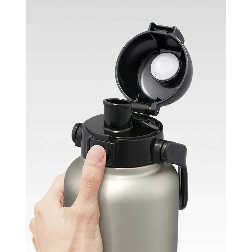 Skater 1500Ml Silver Direct Bottle With Handle Water Bottle Mug STD15H-A - Image 2