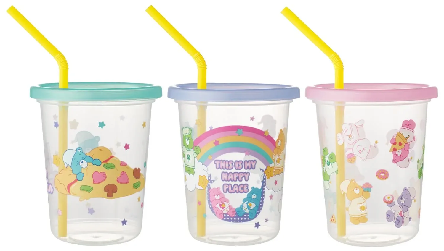Skater Care Bears Tumbler Set With Straw 320ml