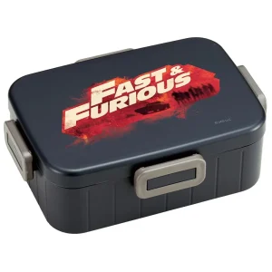 Skater Lunch Box 900ml Large Capacity 4-Point Lock Antibacterial Fast & Furious