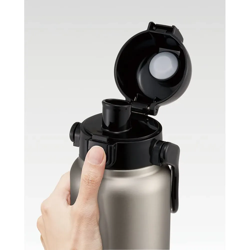 Skater Stainless Steel 800ml Water Bottle With Handle Silver STD8H-A - Image 2