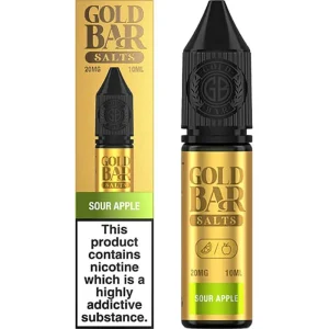 Sour apple Gold Bar Salts e-liquid 10ml