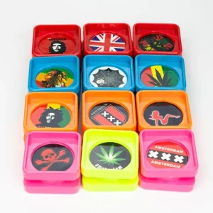 Square 2 Part Plastic Grinder