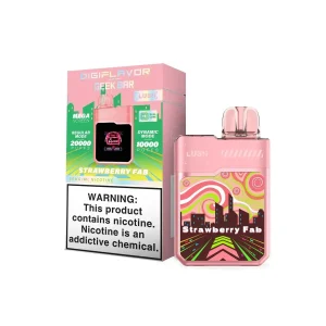 Strawberry Fab - Geek Bar Digiflavor Lush 20k Disposable Vape