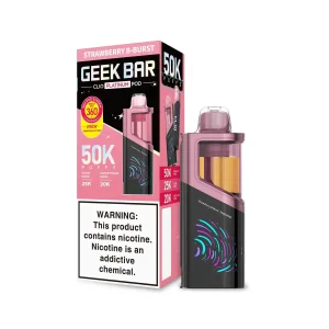 Strawbery B-Burst - Geek Bar Clio Platinum 50k Disposable Vape Pod