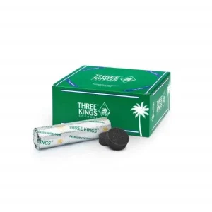 Three Kings - 33mm Coconut Hookah Charcoal Tablets