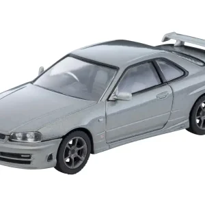 Tomytec 1/64 Nissan Skyline 2-Door 25GT Turbo Coupe Silver 2000 Model