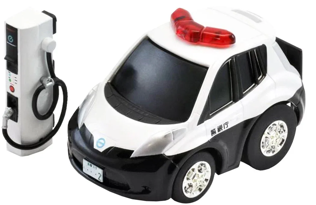 Tomytec Choro Q Zero Z-09D Nissan Leaf Police Car Model Finished Product