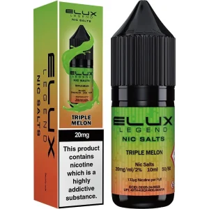 Triple melon ELUX Legend nic salts e-liquid 10ml