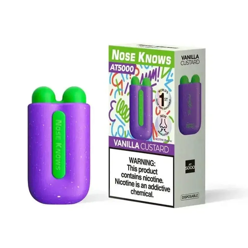 Vanilla Custard - Nose Knows AT5000 Disposable Vape